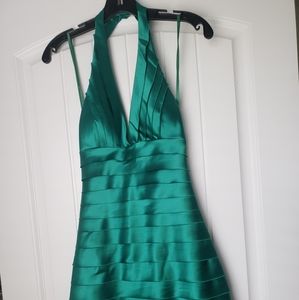 BCBG Green Halter Dress